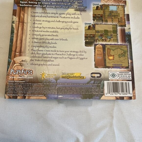 Pc Game OASIS Over 35 Levels‎ 10 Tutorials Modes Software Playfirst Puzzle Game - Picture 2 of 11